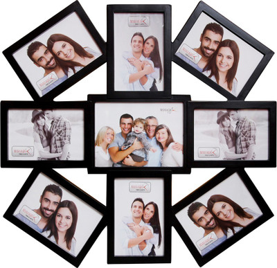 

Shree Shyam Crafts Generic Photo Frame(Black, 9 Photos)