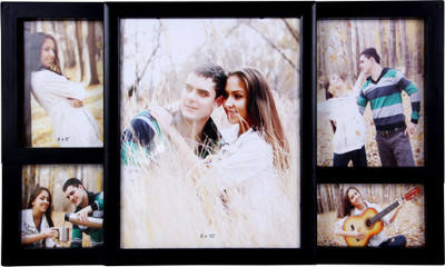 

Shree Shyam Crafts Generic Photo Frame(Black, 5 Photos)