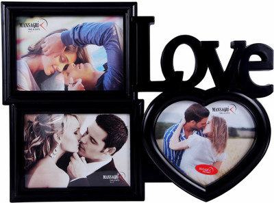 

Shree Shyam Crafts Generic Photo Frame(Black, 3 Photos)