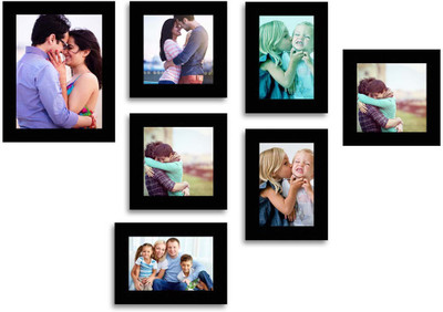 

MakeHomeHappy MDF Photo Frame(Black, 7 Photos)