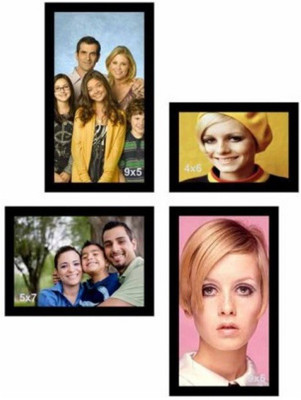 

Desi Frame MDF Photo Frame(Black, 4 Photos)