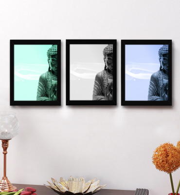 

Tied Ribbons Wood Photo Frame(Multicolor, 3 Photos)