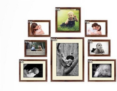 

Desi Frame MDF Photo Frame(Brown, 8 Photos)