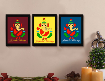 

Tied Ribbons Wood Photo Frame(Multicolor, 3 Photos)