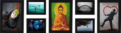 

Swadesi Stuff MDF Photo Frame(Black, 7 Photos)