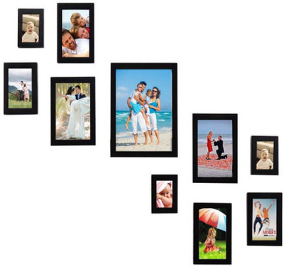 

Swadesi Stuff MDF Photo Frame(Black, 10 Photos)