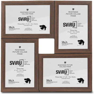 34% OFF on Sviru Glass Photo Frame(Brown, 4 Photos) 34% OFF on Sviru Glass Photo Frame(Brown, 4 Photos)