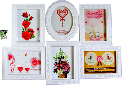 

Empreus MDF Photo Frame(White, 6 Photos)
