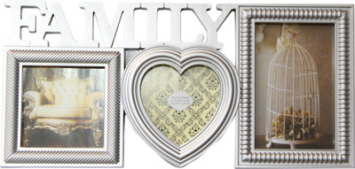 

Empreus MDF Photo Frame(Silver, 3 Photos)