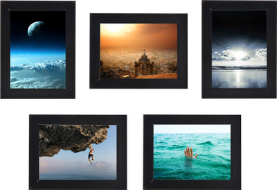 

Swadesi Stuff MDF Photo Frame(Black, 5 Photos)