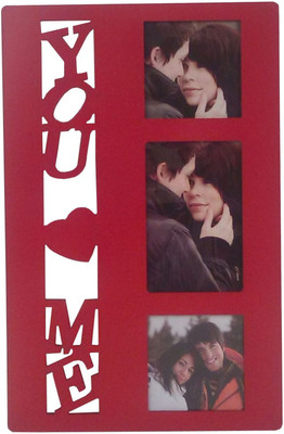 

Fabionic MDF Photo Frame(Red, 3 Photos)