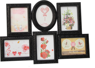 

Empreus MDF Photo Frame(Black, 6 Photos)