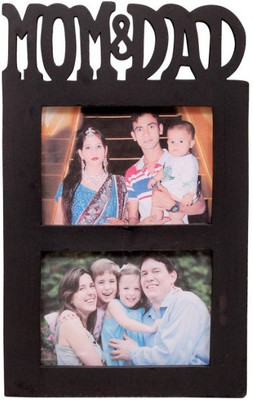 

Onlineshoppee Wood Photo Frame(Brown, 2 Photos)