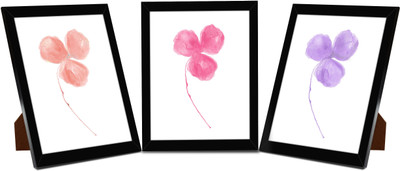 

Tied Ribbons Wood Photo Frame(Multicolor, 3 Photos)