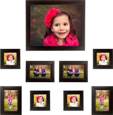 

WENS MDF Photo Frame(Brown, 9 Photos)