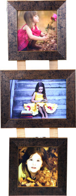

Bgroovy Wood Photo Frame(Brown, 3 Photos)