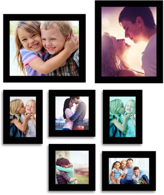 

MakeHomeHappy MDF Photo Frame(Black, 7 Photos)