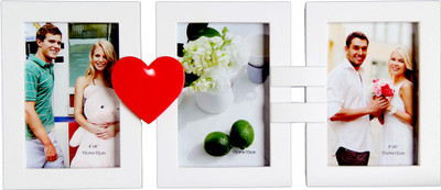 

Empreus MDF Photo Frame(White, 3 Photos)