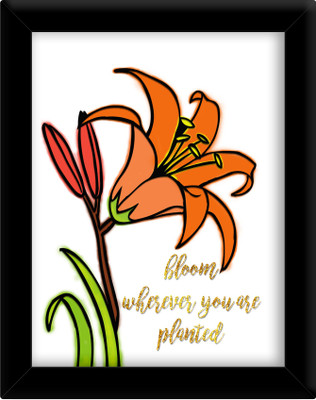 

Tied Ribbons Wood Photo Frame(Black, 1 Photos)