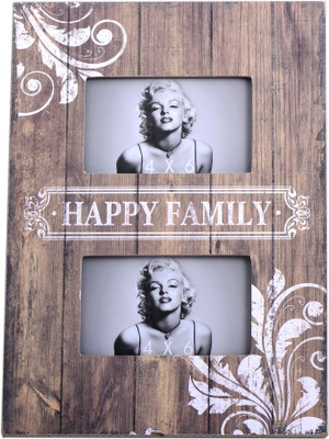 

Scrafts Wood Photo Frame(Brown, 2 Photos)