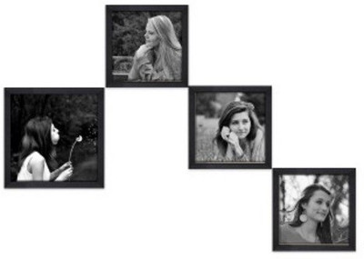 

Desi Frame MDF Photo Frame(Black, 4 Photos)