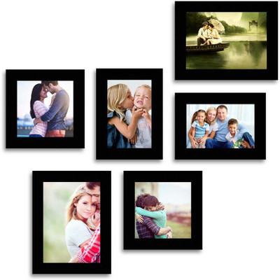 

MakeHomeHappy MDF Photo Frame(Black, 6 Photos)