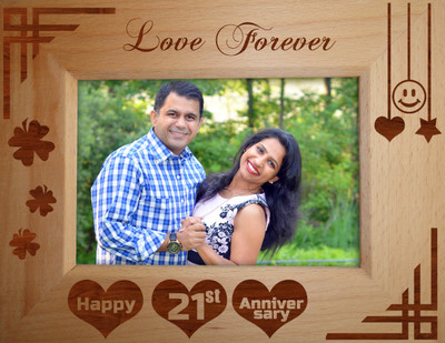

Tied Ribbons Wood Photo Frame(Brown, 1 Photos)