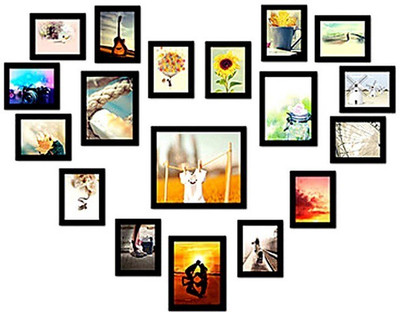 

Desi Frame MDF Photo Frame(Black, 18 Photos)