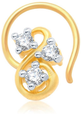 

Sukkhi Cubic Zirconia Gold-plated, Rhodium Plated Alloy Nose Stud