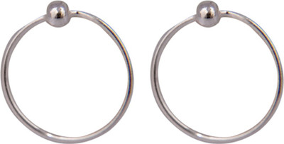 

Abhooshan Silver Plated Sterling Silver Nose Ring Set(Pack of 2)