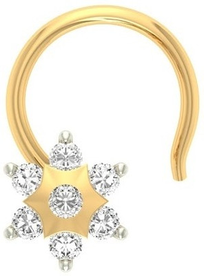 

Jewels5 Ojaswini 18kt Diamond Yellow Gold Stud(Rhodium Plated)