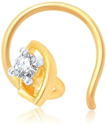 

Sukkhi Cubic Zirconia Gold-plated, Rhodium Plated Alloy Nose Stud
