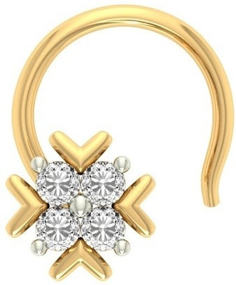

Jewels5 Tamarix 18kt Diamond Yellow Gold Stud(Rhodium Plated)