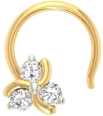 

Jewels5 Vyapta 18kt Diamond Yellow Gold Stud(Rhodium Plated)