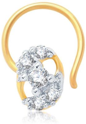 

Sukkhi Cubic Zirconia Gold-plated, Rhodium Plated Alloy Nose Stud