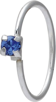 

Abhooshan Silver Plated Sterling Silver Nose Ring
