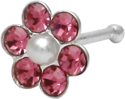 

Abhooshan Crystal Sterling Silver Plated Sterling Silver Nose Stud