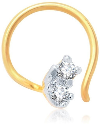 

Sukkhi Cubic Zirconia Gold-plated, Rhodium Plated Alloy Nose Stud