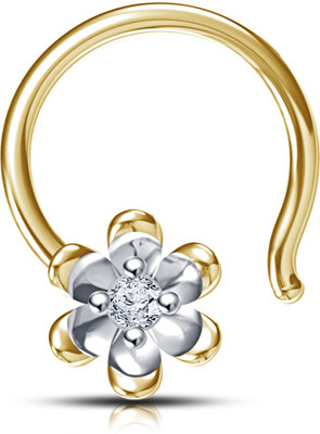 

Vorra Fashion Cubic Zirconia Gold-plated Plated Sterling Silver Nose Stud
