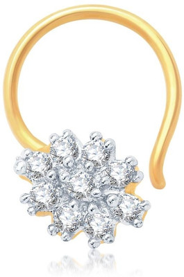 

Sukkhi Cubic Zirconia Gold-plated, Rhodium Plated Alloy Nose Stud