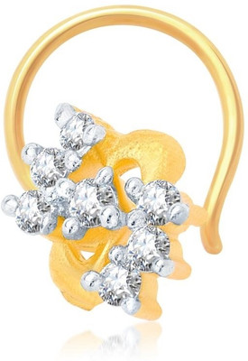 

Sukkhi Cubic Zirconia Gold-plated, Rhodium Plated Alloy Nose Stud