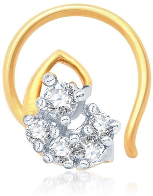 

Sukkhi Cubic Zirconia Gold-plated, Rhodium Plated Alloy Nose Stud