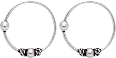 

Abhooshan Silver Plated Sterling Silver Nose Ring Set(Pack of 2)