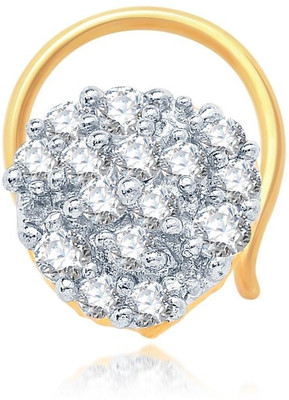 

Sukkhi Cubic Zirconia Gold-plated, Rhodium Plated Alloy Nose Stud
