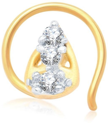 

Sukkhi Cubic Zirconia Gold-plated, Rhodium Plated Alloy Nose Stud
