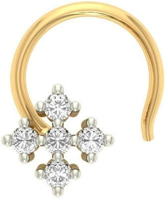 

Jewels5 Mandayini 18kt Diamond Yellow Gold Stud(Rhodium Plated)