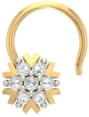 

Jewels5 Nihsara 18kt Diamond Yellow Gold Stud(Rhodium Plated)