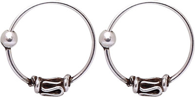 

Abhooshan Silver Plated Sterling Silver Nose Ring Set(Pack of 2)