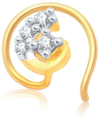 

Sukkhi Cubic Zirconia Gold-plated, Rhodium Plated Alloy Nose Stud