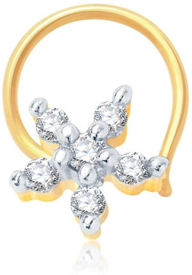 

Sukkhi Cubic Zirconia Gold-plated, Rhodium Plated Alloy Nose Stud